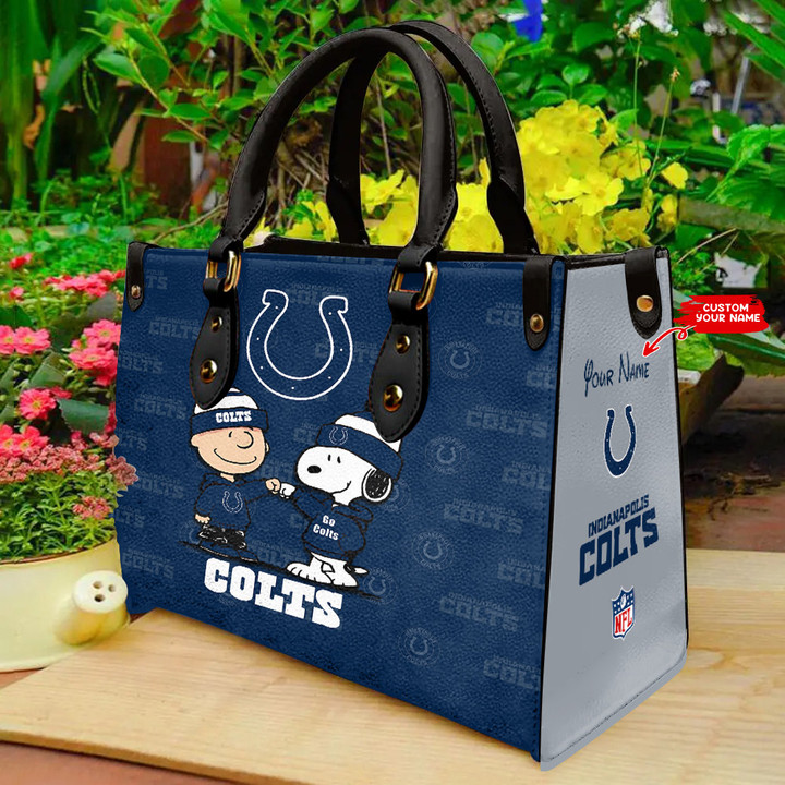 Indianapolis Colts Personalized Leather Hand Bag BBLTHB780