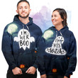 Her Boo - His Witch - Couple Hoodie