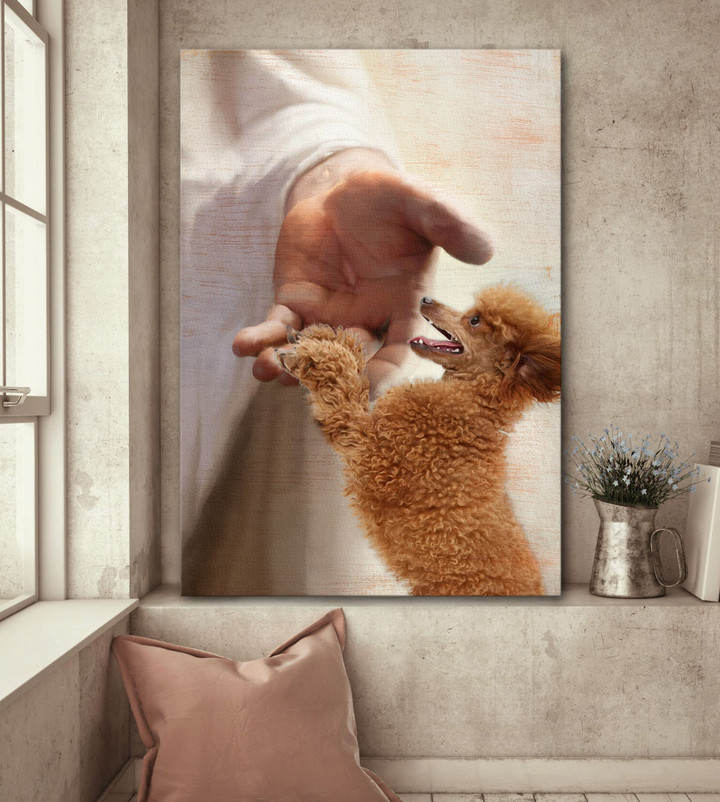 Poodle - Take my hand Canvas