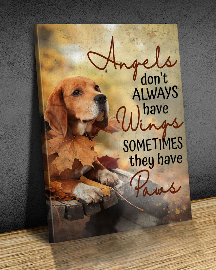 Beagle -  Angels also have paws Canvas
