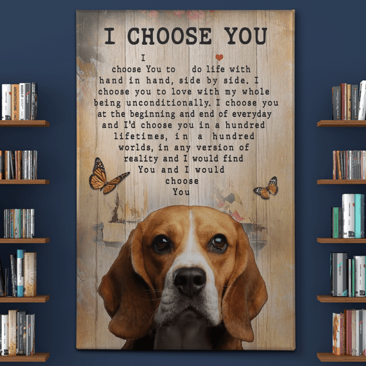 Beagle - I'd choose you again Canvas