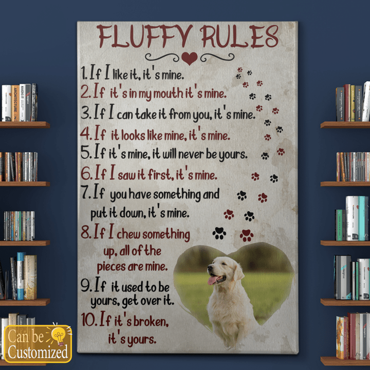Fluffy rules - Custom Canvas