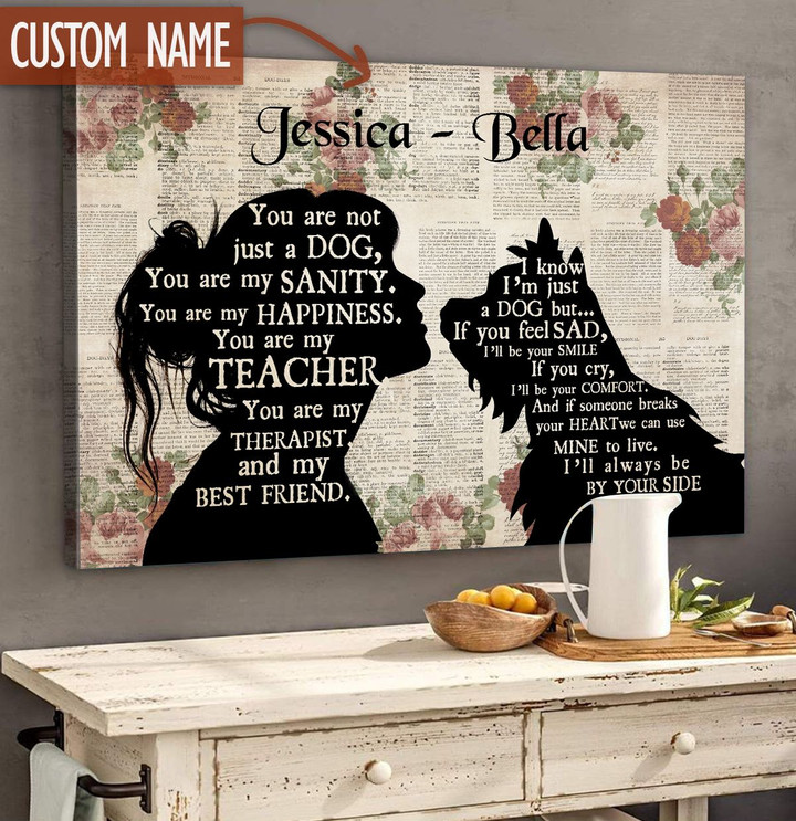 Yorkshire Terrier - Always be by your side Custom Canvas