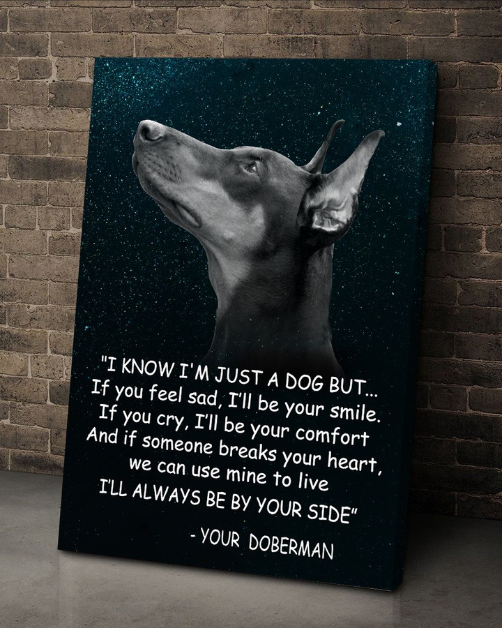 Doberman - Always be by your side Canvas