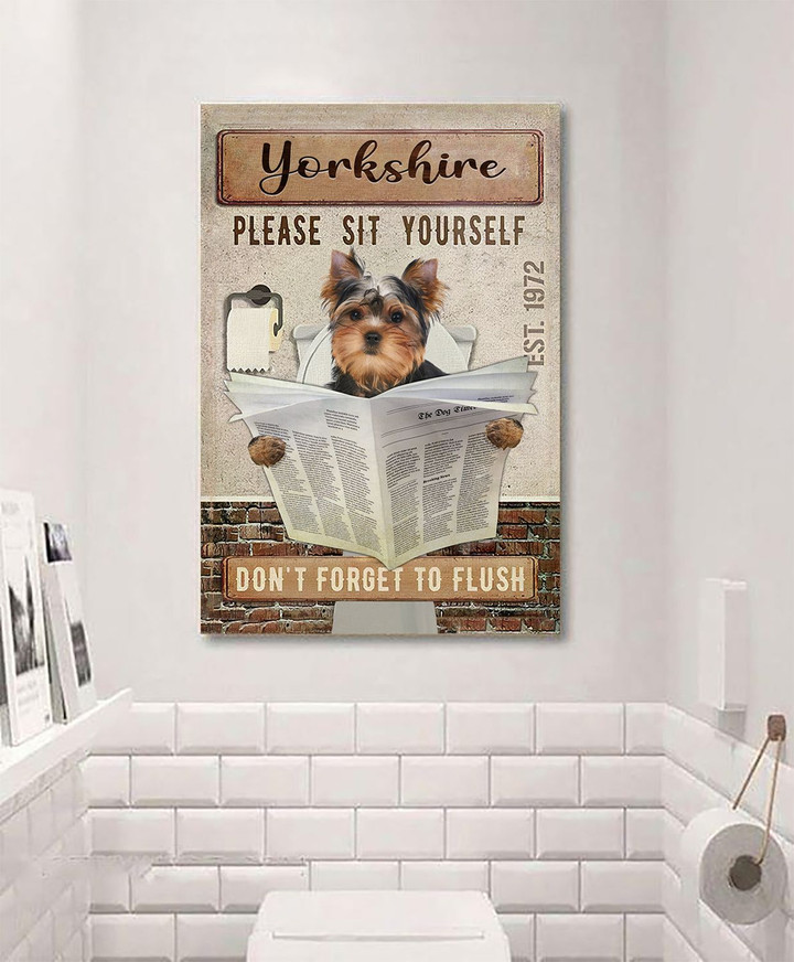 Yorkshire Terrier - Please sit yourself Canvas