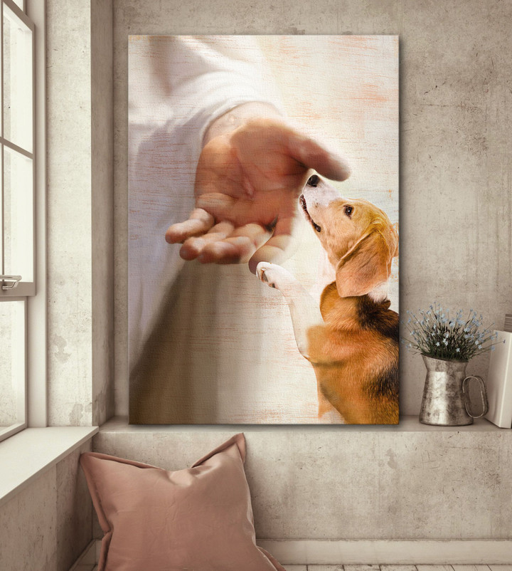 Beagle - Take my hand Canvas