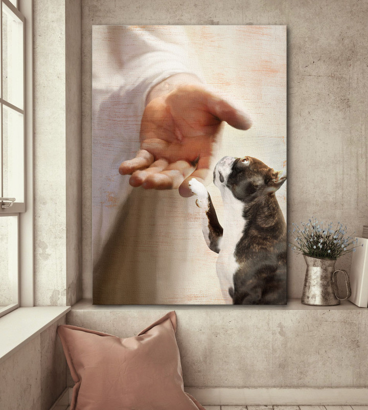 Boston Terrier - Take my hand Canvas