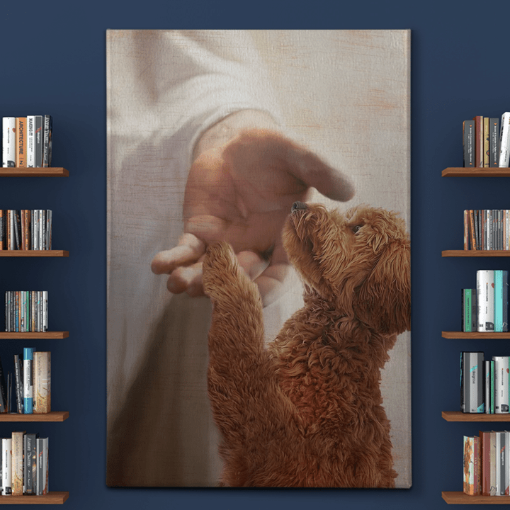 Goldendoodle - Take my hand Canvas