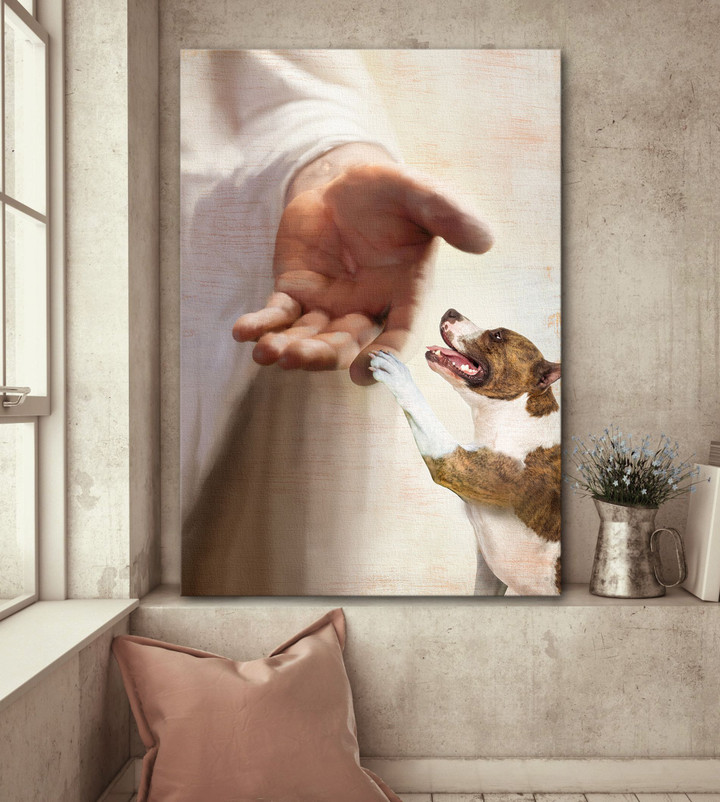 American Staffordshire Terrier - Take my hand Canvas