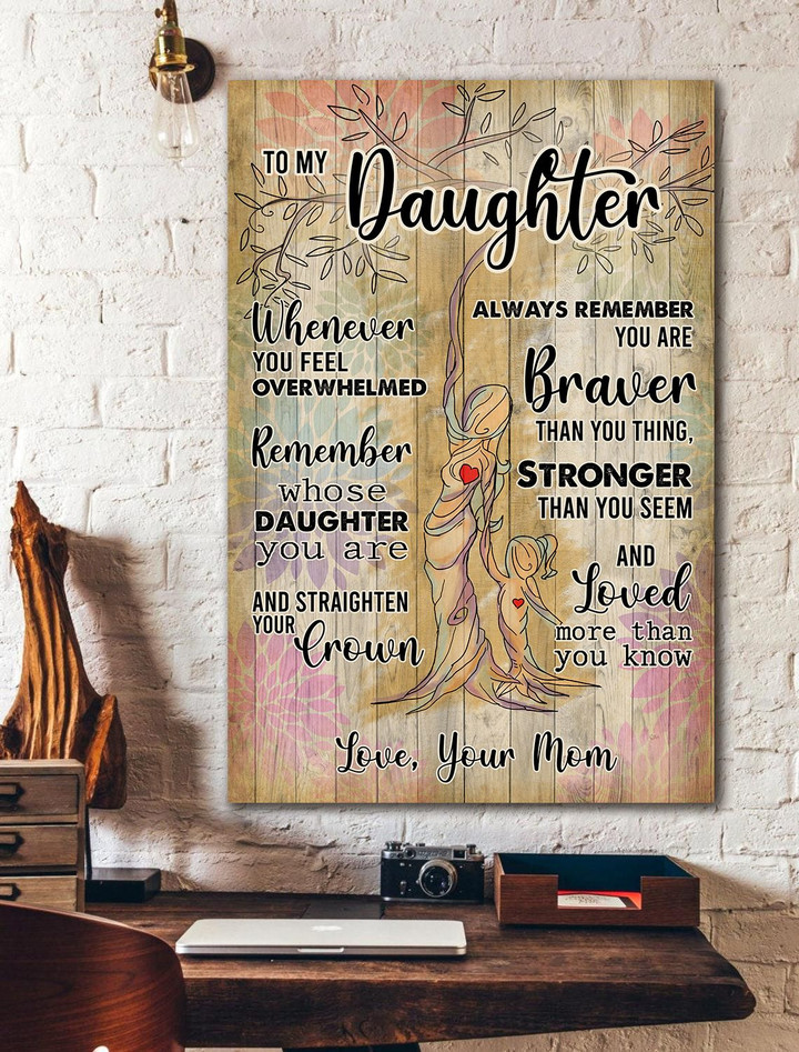 To my daughter - You're loved more than you know Canvas