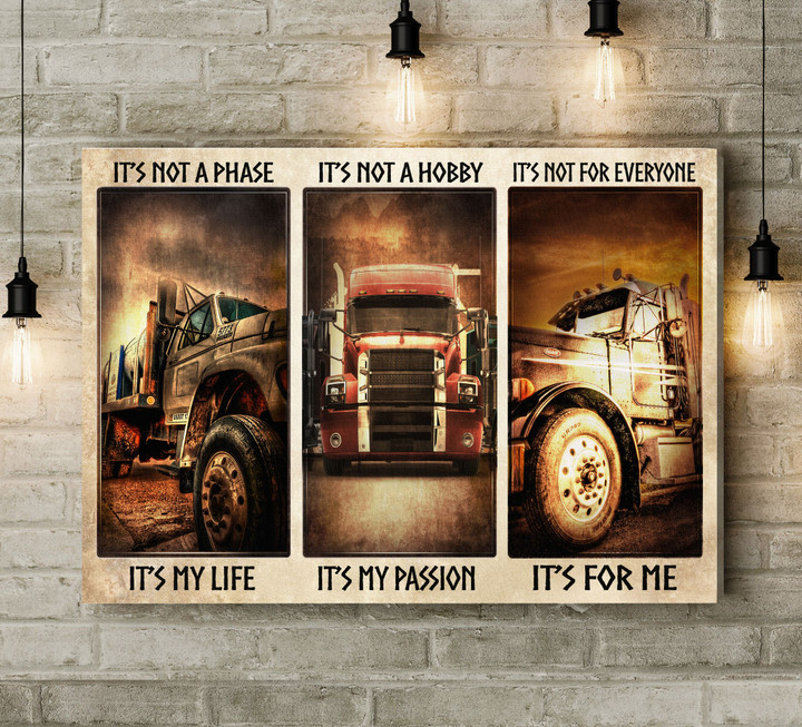 Trucker - It's my life, my passion Canvas