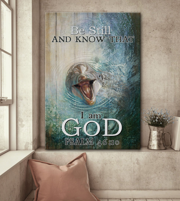 Dolphin - Be still and know that I'm God Canvas
