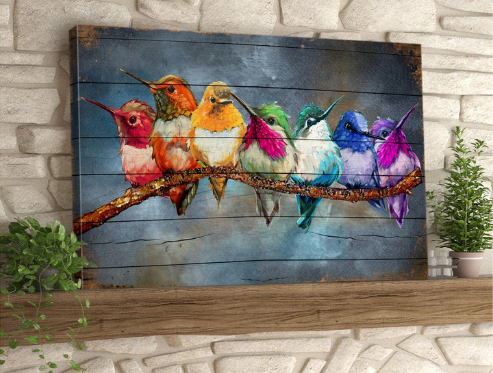 Hummingbird - Everyday is a new beginning Canvas
