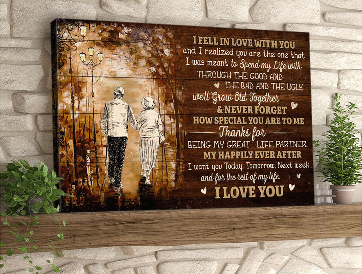 I fell in love with you for the rest of my life Canvas