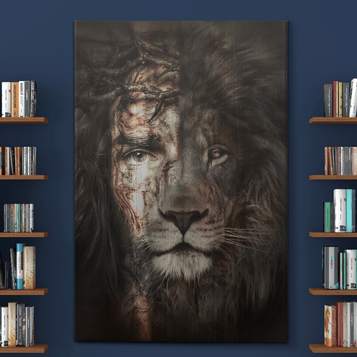 Jesus and lion - The perfect combination 1 Canvas