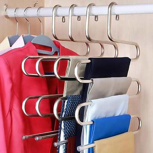 Multi-functional S-type trouser rack 