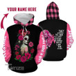 Breast cancer fight like a girl custom name 3D All Over Printed Shirt, Sweatshirt, Hoodie, Bomber Jacket Size S - 5XL