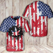 Weed American Flag Independence Day 4th July Baseball Shirt