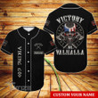 Viking Victory for Valhalla custom name Baseball Shirt