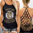 girl the soul of a mermaid February Criss-Cross Open Back Cami Tank Top