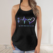 Suicide no story should end too soon Criss-Cross Open Back Cami Tank Top