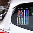 911 never forget hologram color Decal