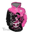 Fight Like A Girl Breast Cancer Awareness 3D All Over Printed Shirt, Sweatshirt, Hoodie, Bomber Jacket Size S - 5XL
