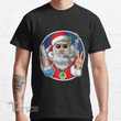 Santa Smoking Weed Stoner Cannabis Marijuana Funny Christmas  Graphic Unisex T Shirt, Sweatshirt, Hoodie Size S - 5XL