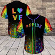 QT204270Td LGBT - Love is love Baseball Tee Jersey Shirt 051 Baseball Shirt