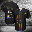 Baseball Tee LGBT - Love is Love Baseball Jersey 326 Baseball Shirt