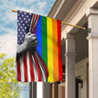 LGBT American Flag Rainbow Garden Flag, House Flag
