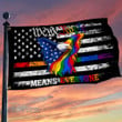 LGBT Pride Eagle Grommet Flag We The People Means Everyone Garden Flag, House Flag