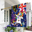 LGBT Australian Flag Unicorn Love Is Love DD Garden Flag, House Flag
