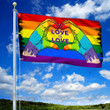 Love Is Love. LGBT Pride Month Flag Garden Flag, House Flag