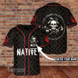 Native Amercian Indian Skull Custom Name Baseball Jersey Baseball Shirt