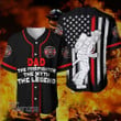 Firefighter Dad Baseball Jersey Baseball Shirt