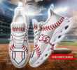 Baseball Love Custom Number Clunky Sneakers