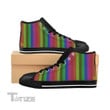 Pride Rainbow LGBT Unisex High Top Canvas Shoes