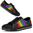LGBT Symbol Rainbow Low Top Canvas Shoes