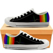 Pride Shoes Rainbow Heartbeat Lgbt Low Top Canvas Shoes