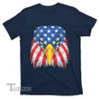 Patriotic Eagle 4th of July USA American Flag American Graphic Unisex T Shirt, Sweatshirt, Hoodie Size S - 5XL