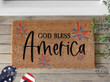 Home United States of America Flag 4th of July Doormat