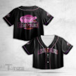 LGBTQ Pride Lesbiansaurus Crop Top Baseball Shirt