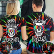 Matching Couple Shirt King Queen Couple Tie Dye 3D All Over Printed Shirt, Sweatshirt, Hoodie, Bomber Jacket Size S - 5XL