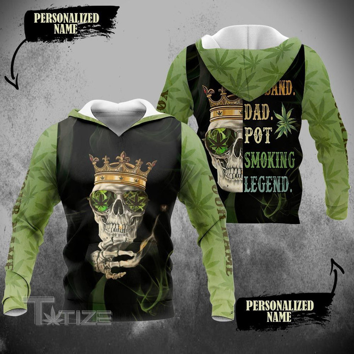 Weed World's Dopest Dad Custom Name 3D All Over Printed Shirt, Sweatshirt, Hoodie, Bomber Jacket Size S - 5XL