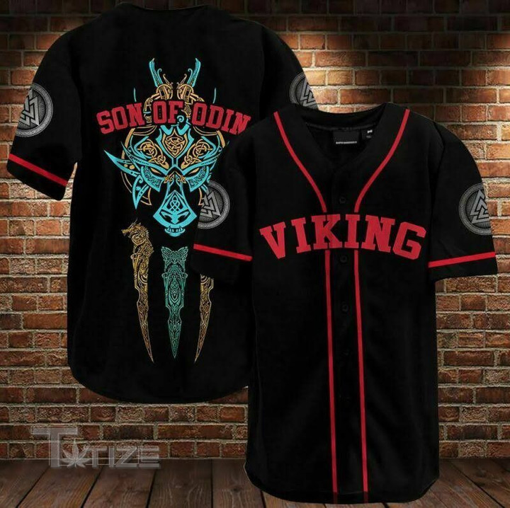 Viking Warrior Viking Symbols Valknut  Baseball Shirt