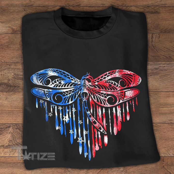 Independence day Dragonfly Graphic Unisex T Shirt, Sweatshirt, Hoodie Size S - 5XL