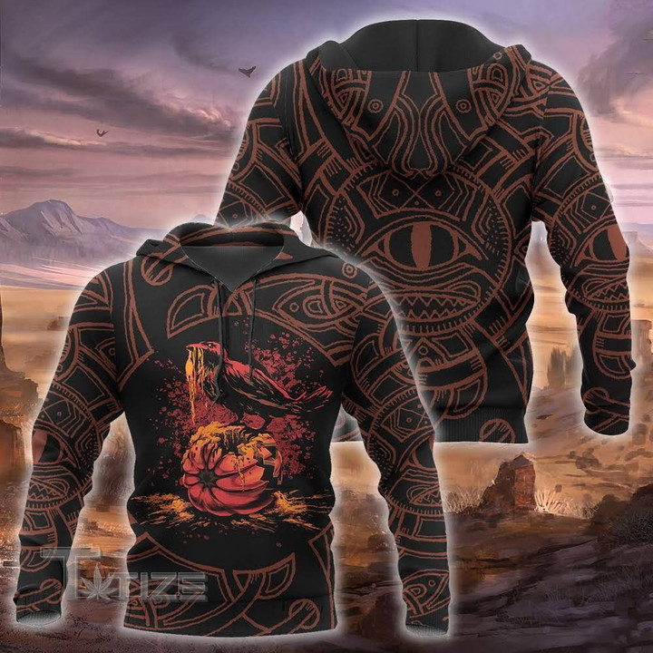 Halloween pumpkin horror skull vikings 3D All Over Printed Shirt, Sweatshirt, Hoodie, Bomber Jacket Size S - 5XL
