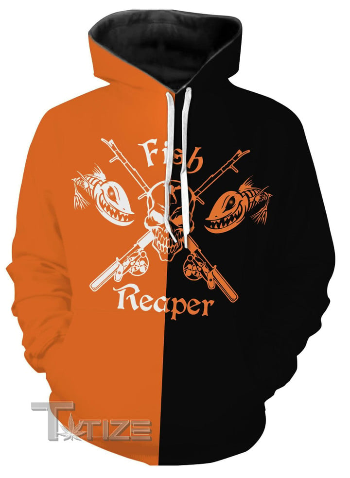 Halloween pumpkin horror fishing 3D All Over Printed Shirt, Sweatshirt, Hoodie, Bomber Jacket Size S - 5XL