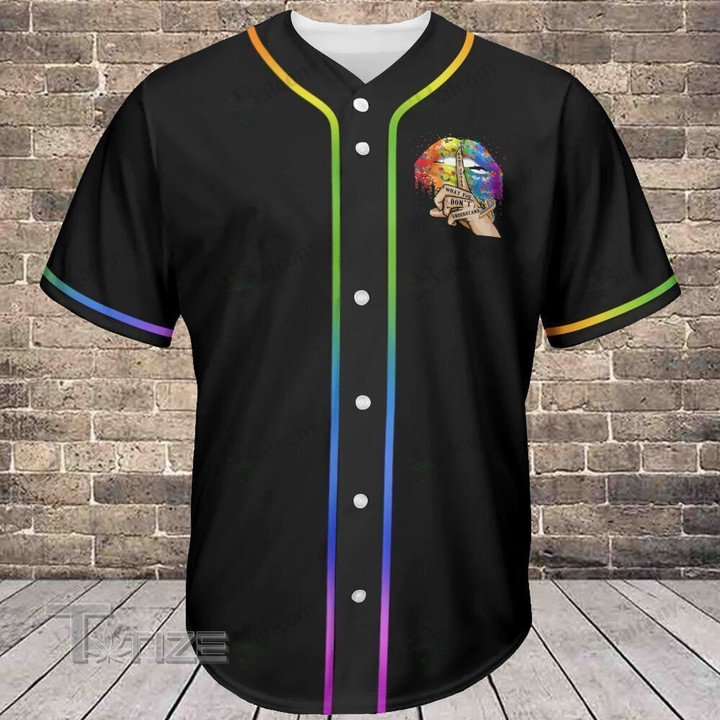 Baseball Tee LGBT - Love is Love Baseball Jersey 301 Baseball Shirt